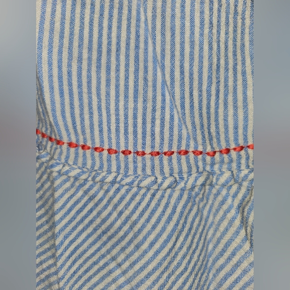 Knee length skirt, blue and white striped with coral accent by Nautica - 2xl - Picture 5 of 5